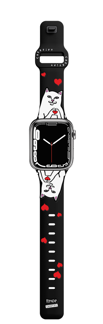 Nermal Loves Watch Band | Apple Watch Series 7-9 (45mm) / Impact Band / Black | Image 1