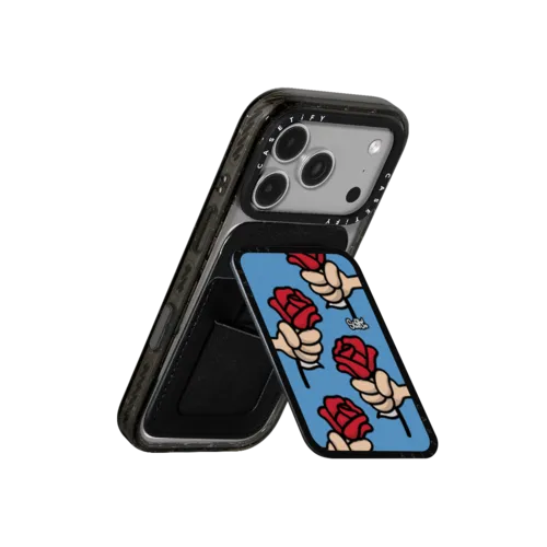 Droppin' Love Vibes | Snappy Cardholder Stand / Snappy Cardholder Stand MagSafe Compatible / Black | Image 3