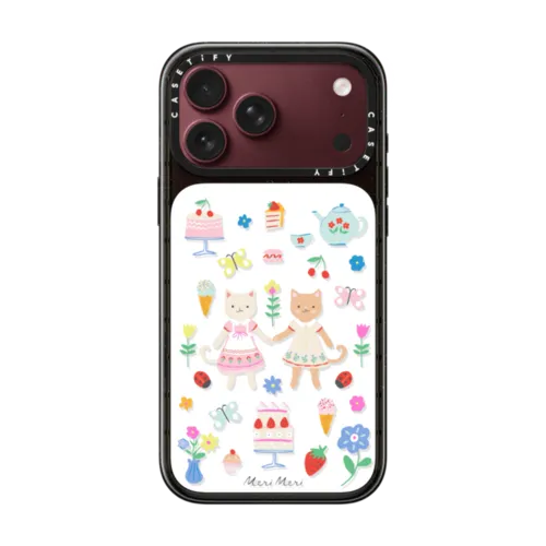 Meri Meri Kitten Club Phone Case | iPhone 18 Pro Max / Impact Case MagSafe Compatible - Glossy / Glossy Black | Image 1