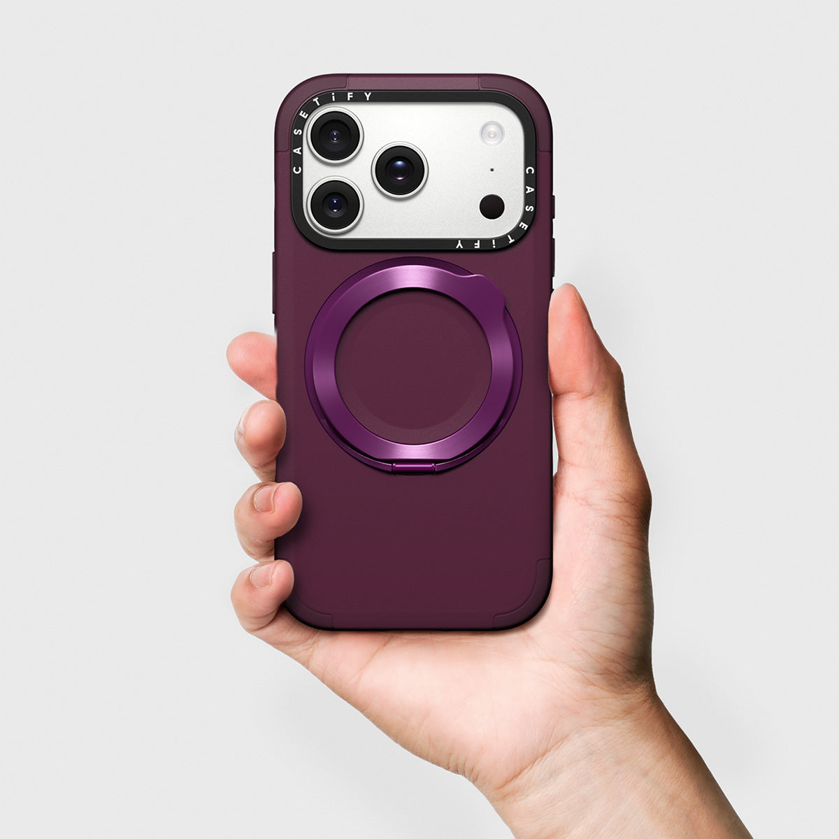 iPhone 17 Pro Max - Force Ring Stand Case - Mulberry