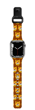 TIGERS by Daria Solak Illustrations | Apple Watch Series 7-9 (45mm) / Impact Band / Black | Image 1
