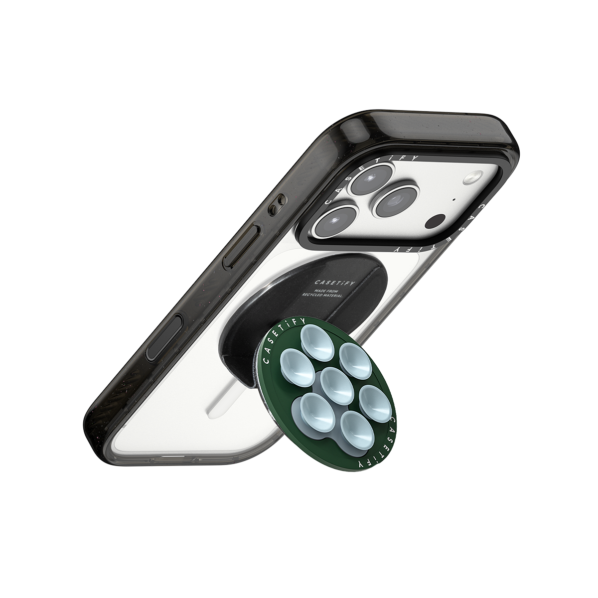 Snappy Snap & Stick Grip Stand MagSafe Compatible - Blue Paw