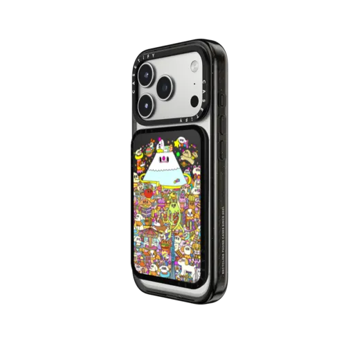 Poodle Dreams at Mount Fuji | Snappy Cardholder Stand / Snappy Cardholder Stand MagSafe Compatible / Black | Image 2