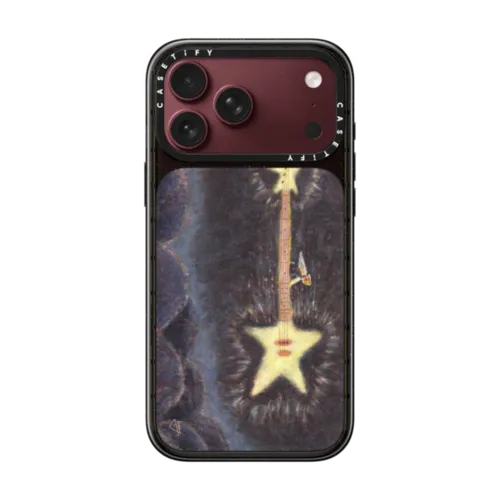 Space Guitar | iPhone 18 Pro Max / Impact Case MagSafe Compatible - Glossy / Glossy Black | Image 1