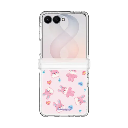 Jelly Rabbit | Galaxy Z Flip8 / Impact Clear Magnetic Case / Clear | Image 1