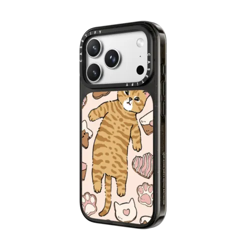 Cats Cookie Love | iPhone 18 Pro Max / Impact Case MagSafe Compatible - Glossy / Glossy Black | Image 2