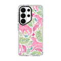 Pink Tigers by Grace Andersson | Galaxy S26 Ultra / Impact Clear Magnetic Case / Clear | Image 1