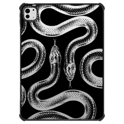 Transparent Kingsnake | iPad Pro 11-inch (M4/M5) / iPad Impact Case / Black | Image 1