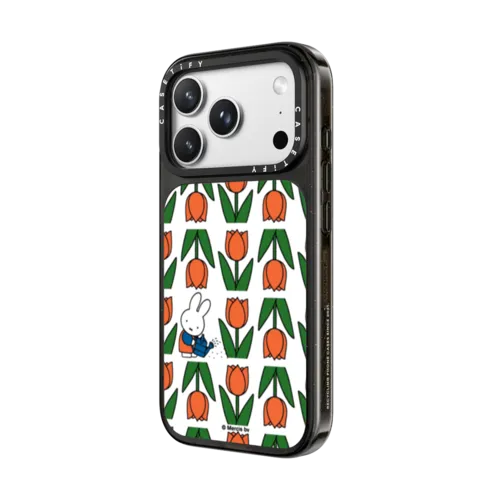 Miffy's Tulip Garden Case | iPhone 18 Pro Max / Impact Case MagSafe Compatible - Glossy / Glossy Black | Image 2