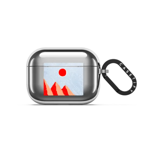 the sunset | AirPods Pro 3 / Earbuds Mirror Case / Silver | Image 1