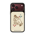 Winnie The Pooh & Friends Embroidered Phone Case - Eeyore - With Background | iPhone 18 Pro Max / Impact Case MagSafe Compatible - Glossy / Glossy Black | Image 1