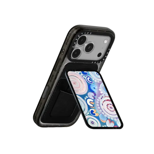 Yakeen 'Dream' by Merindah-Gunya | Snappy Cardholder Stand / Snappy Cardholder Stand MagSafe Compatible / Black | Image 3