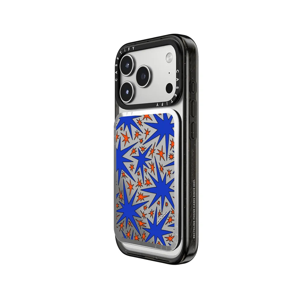 Solar Flair - Blue and Orange Wonky Stars
