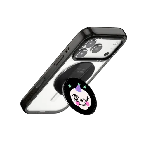 PARTY SKULL | Snappy Grip Stand / Snappy Grip Stand MagSafe Compatible / Black | Image 3