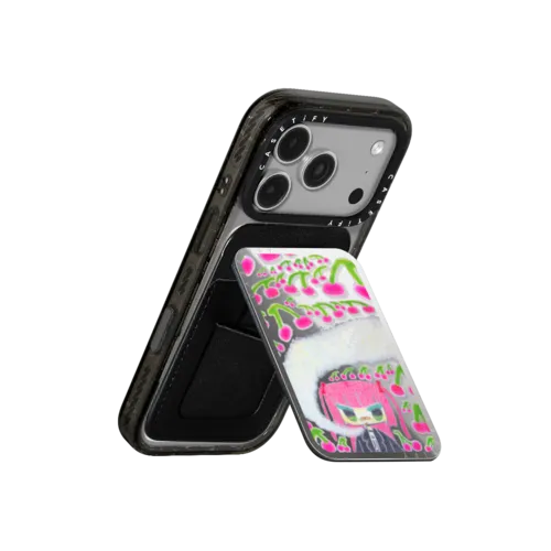 Punk Girl | Snappy Cardholder Stand / Snappy Mirror Cardholder Stand MagSafe Compatible / Silver | Image 3