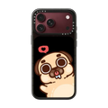 Puglie Pug Lickie | iPhone 18 Pro Max / Impact Case MagSafe Compatible - Glossy / Glossy Black | Image 1