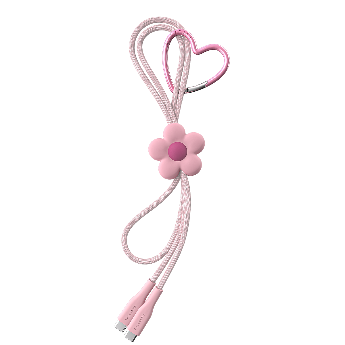 PowerThru USB-C to USB-C Flower Cable - Radish | Image 1