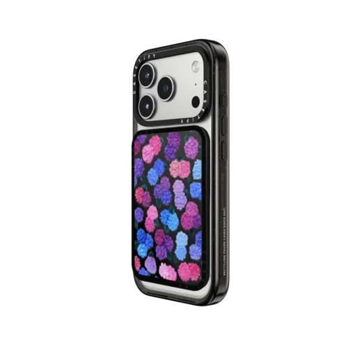 Endless Summer Hydrangeas | Snappy Cardholder Stand / Snappy Cardholder Stand MagSafe Compatible / Black | Image 2
