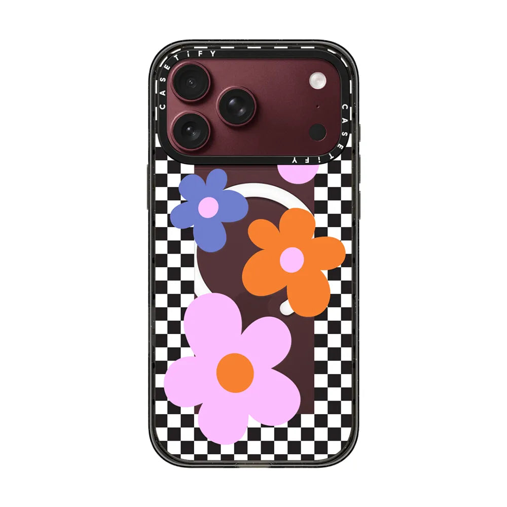 Checkered Floral Frame | Image 1