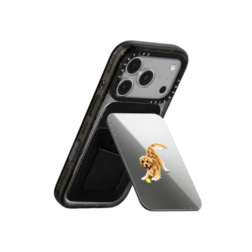 Let's play mom! | Snappy Cardholder Stand / Snappy Mirror Cardholder Stand MagSafe Compatible / Silver | Image 3