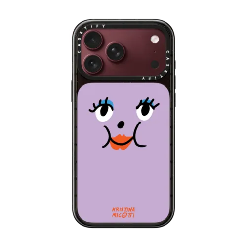 Purple Lady by Kristina Micotti | iPhone 18 Pro Max / Impact Case MagSafe Compatible - Glossy / Glossy Black | Image 1