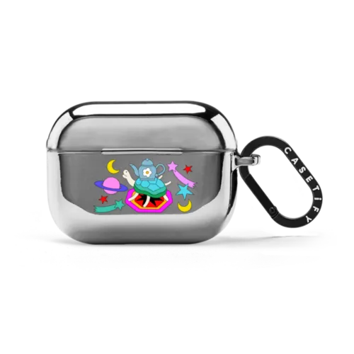 Teatime | AirPods Pro 2 / Earbuds Mirror Case / Silver | Image 1
