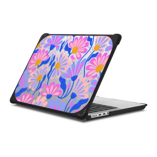Mystic Daisy | MacBook Pro 14-inch (M1 - M5) / MacBook Bounce Case / Black | Image 1