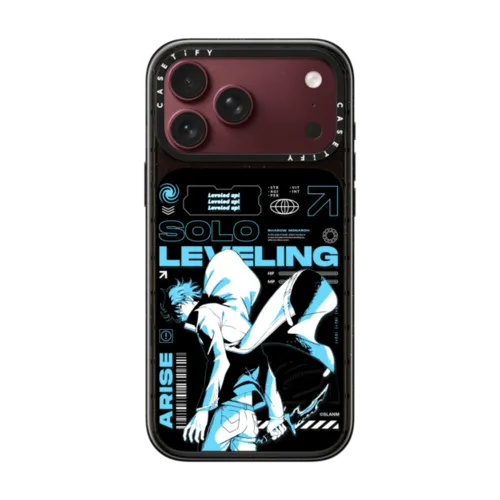 Solo Leveling Sung Jin Woo Medley Phone Case | iPhone 18 Pro Max / Impact Case MagSafe Compatible - Glossy / Glossy Black | Image 1