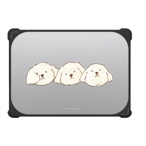 White Day by drawingmary | MacBook Pro 14-inch (M1 - M5) / MacBook Bounce Case / Black | Image 2
