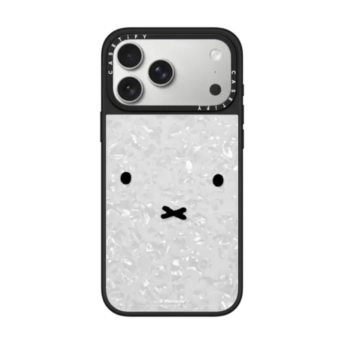 Miffy Case (Pearl Edition) | iPhone 17 Pro Max / Pearl Case / White W/ Black | Image 1