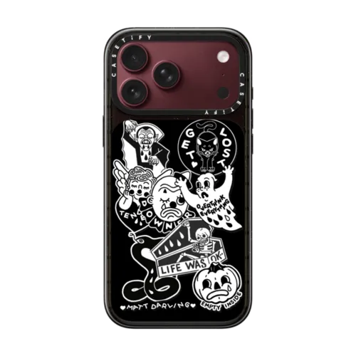 matt darling sticker case | iPhone 18 Pro Max / Impact Case MagSafe Compatible - Glossy / Glossy Black | Image 1
