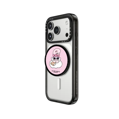 Esther Bunny Chill Cloud Stickers grip stand  | Snappy Grip Stand / Snappy Grip Stand MagSafe Compatible / Black | Image 2