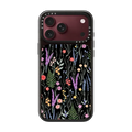 the meadow / floral watercolor illustration pattern on clear background | iPhone 18 Pro Max / Impact Case MagSafe Compatible - Glossy / Glossy Black | Image 1