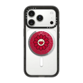 SUPERFLAT FLOWER(RED) SNAPPY GRIP STAND | Snappy Grip Stand / Snappy Mirror Grip Stand MagSafe Compatible / Silver | Image 1