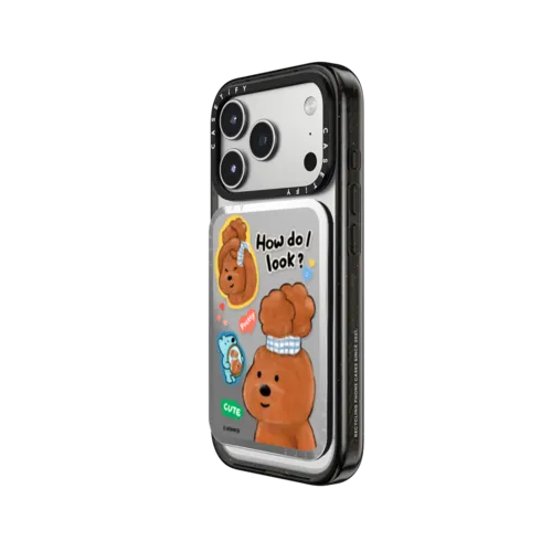 How do I look | Snappy Cardholder Stand / Snappy Mirror Cardholder Stand MagSafe Compatible / Silver | Image 2
