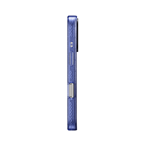 raining dog poop by sketchykarr | iPhone 16 Pro Max / Impact Case MagSafe Compatible / Glitter Indigo | Image 3
