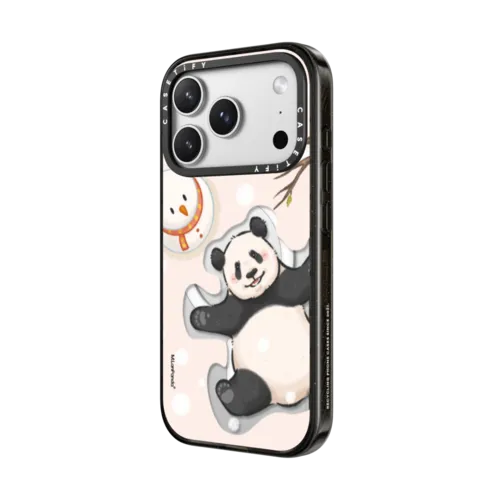 M.LanPanda Snow Day Tumble Case | iPhone 17 Pro Max / Impact Case MagSafe Compatible / Black | Image 2