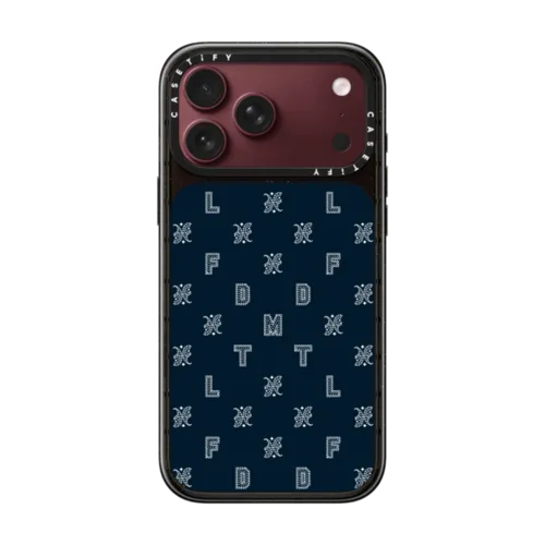 Sashiko Monogram Case | iPhone 18 Pro Max / Impact Case MagSafe Compatible - Glossy / Glossy Black | Image 1