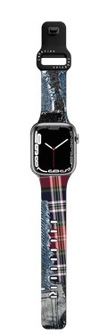 Plaid Disorder Watch Band | Apple Watch Series 7-9 (45mm) / Impact Band / Black | Image 1