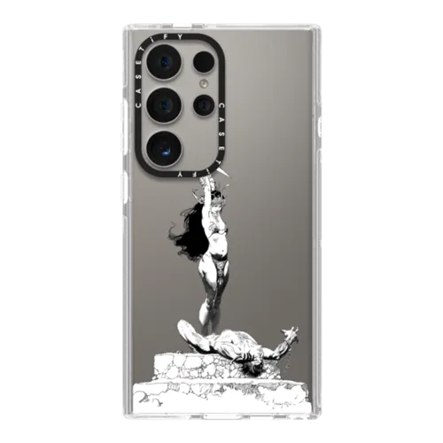 Girl with Dagger by Frazetta Girls | Galaxy S24 Ultra / Impact Clear Case / Clear | Image 1