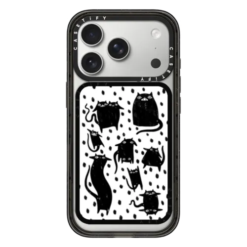 Cat Case | Snappy Cardholder Stand / Snappy Cardholder Stand MagSafe Compatible / Black | Image 1