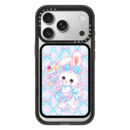 Fancy Bunny | Snappy Cardholder Stand / Snappy Cardholder Stand MagSafe Compatible / Black | Image 1