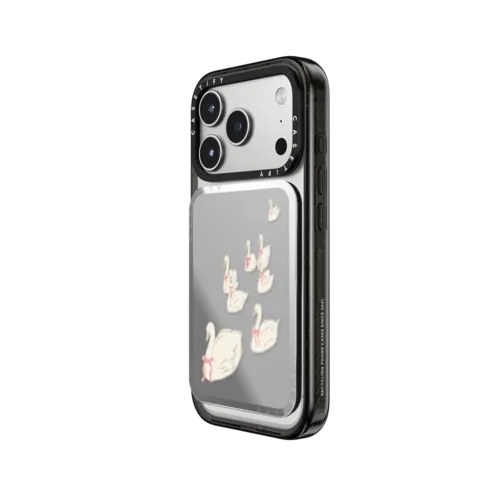 Swan Lake | Snappy Cardholder Stand / Snappy Mirror Cardholder Stand MagSafe Compatible / Silver | Image 2