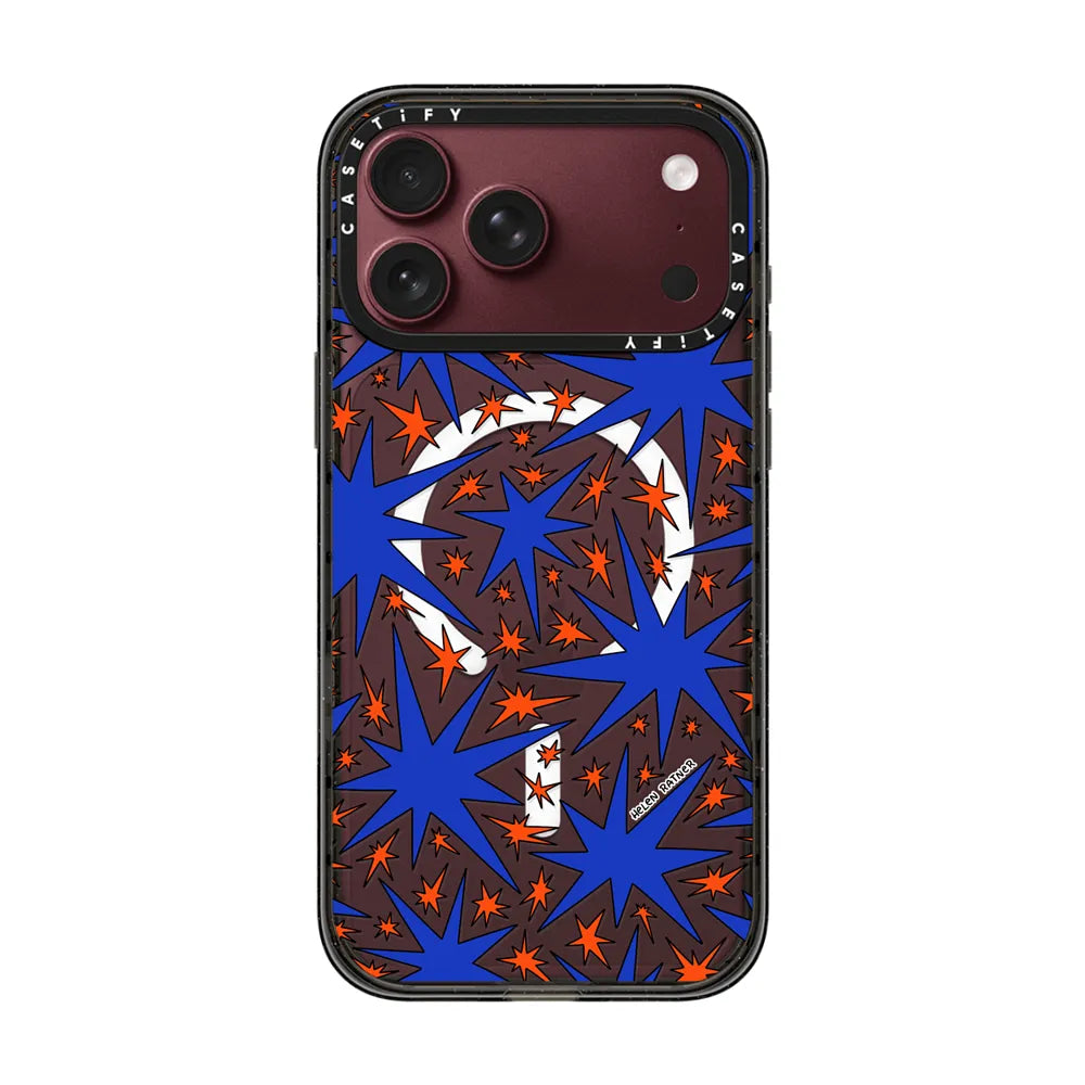 Solar Flair - Blue and Orange Wonky Stars | Image 1