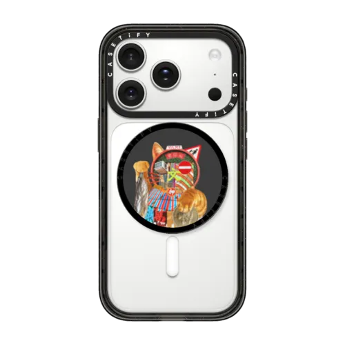 HK Collage - Meow | Snappy Grip Stand / Snappy Grip Stand MagSafe Compatible / Black | Image 1