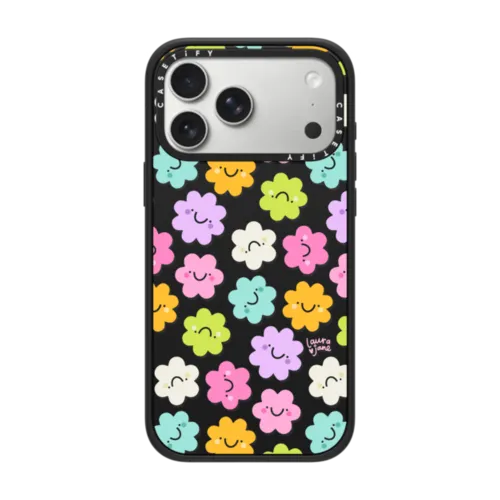 Cute Flower Garden | iPhone 17 Pro Max / Impact Case MagSafe Compatible / Matte Black | Image 1