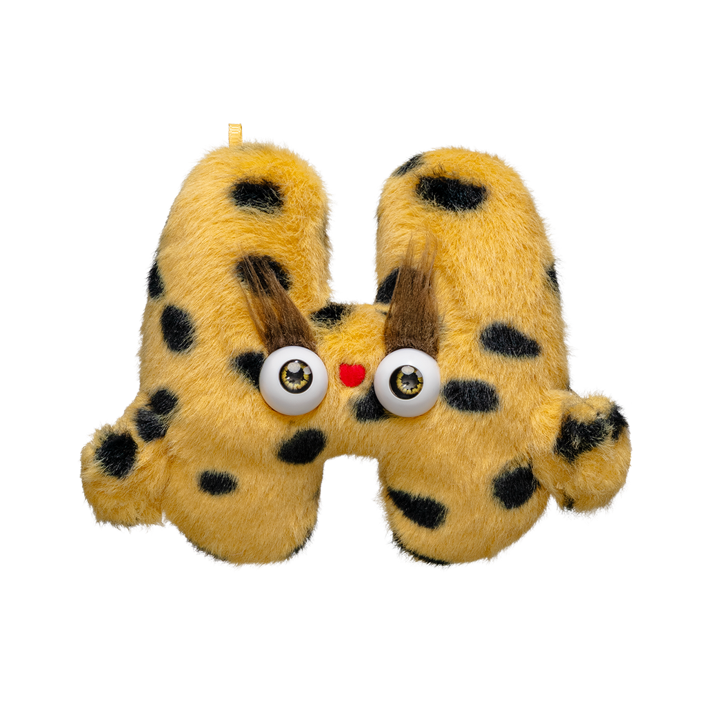 Plushmate Alphabet H with Strap + Carabiner - Camel | Image 1