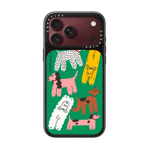 Dog Park iPhone Case by Tess Smith-Roberts | iPhone 18 Pro Max / Impact Case MagSafe Compatible - Glossy / Glossy Black | Image 1