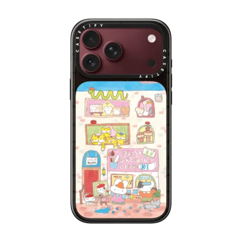 DAISY DRAWING CLUB | iPhone 18 Pro Max / Impact Case MagSafe Compatible - Glossy / Glossy Black | Image 1