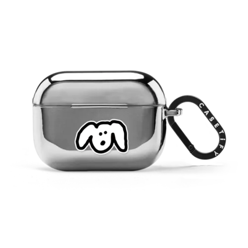 ECOSYSTEM DOG | AirPods Pro 2 / Earbuds Mirror Case / Silver | Image 1